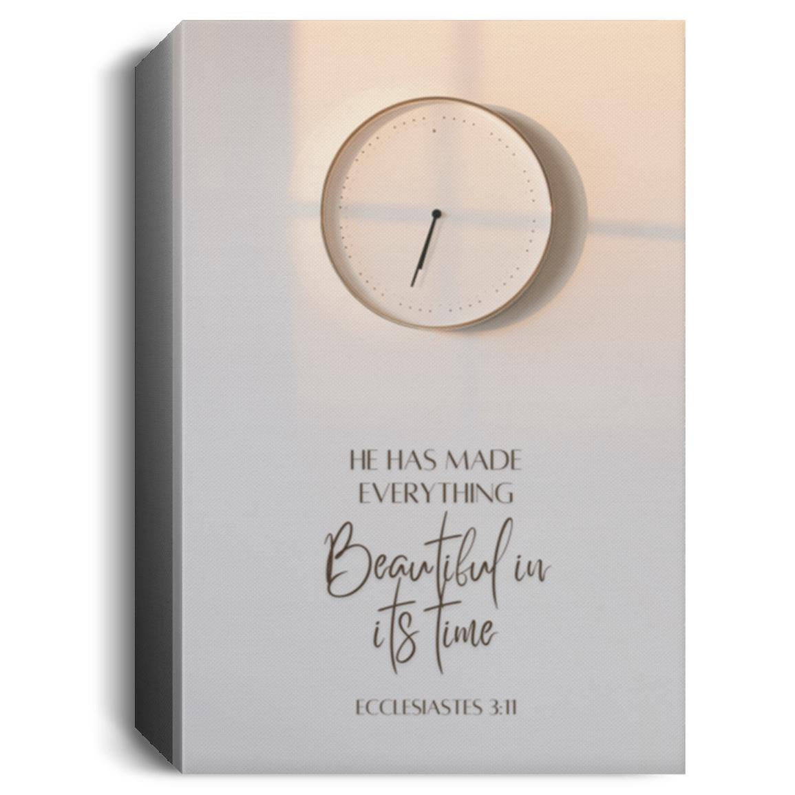 Ecclesiastes 3:11 Deluxe Portrait Canvas 1.5in Frame