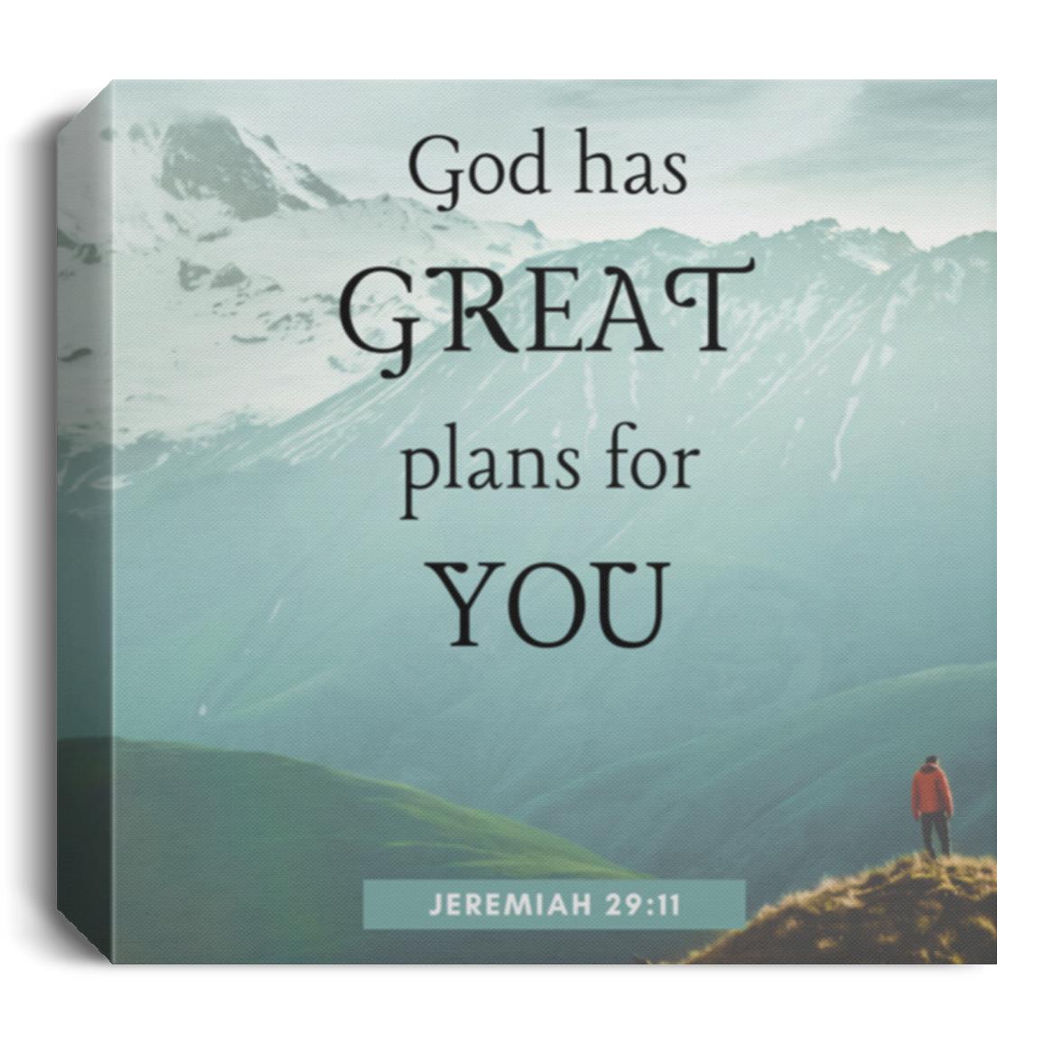 Jeremiah 29:11 Deluxe Square Canvas 1.5in Frame