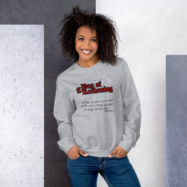 A Day Of Reckoning Verse Crewneck Pullover Sweatshirt