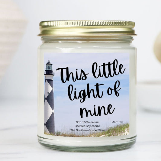 This Little Light Of Mine Candle Clear Jar - 9oz