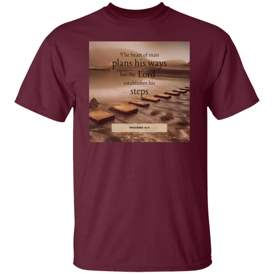 Proverbs 16:9 Bible Verse T-Shirt