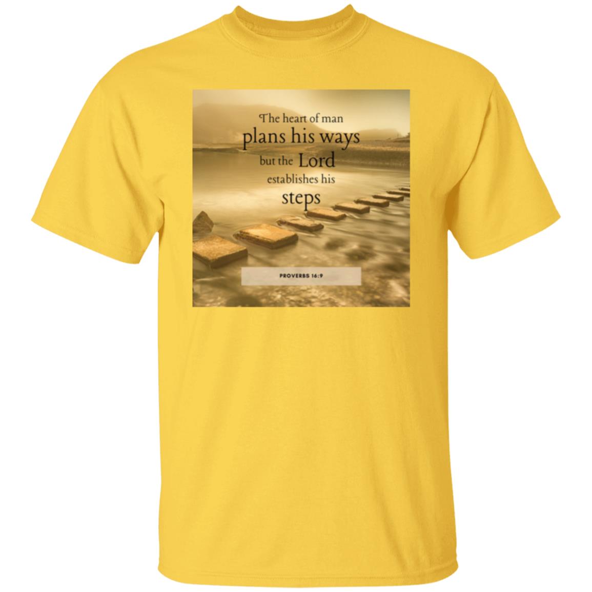 Proverbs 16:9 Bible Verse T-Shirt