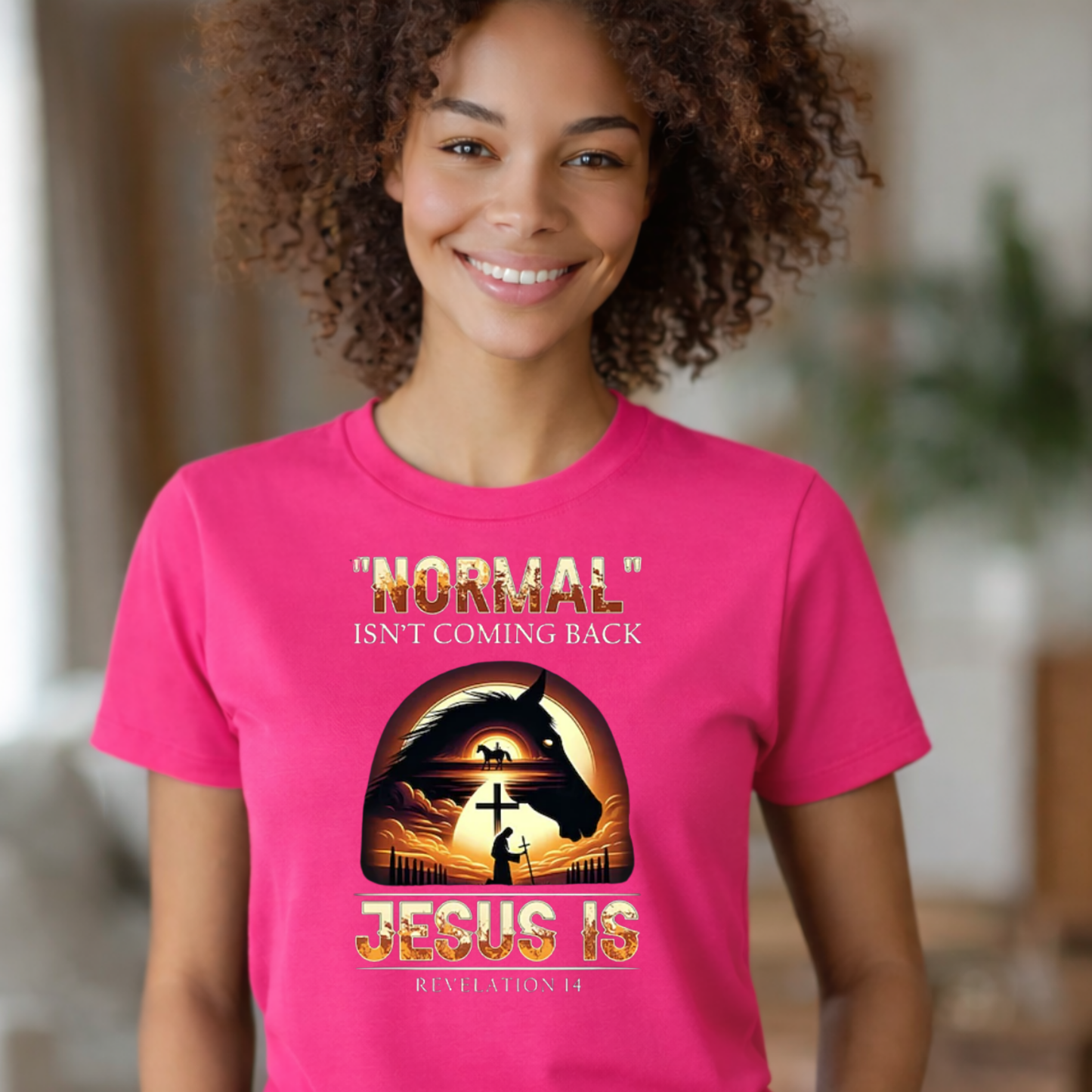 Normal Isn't Coming Back Jesus Is - Christian Uni-sex T-Shirt